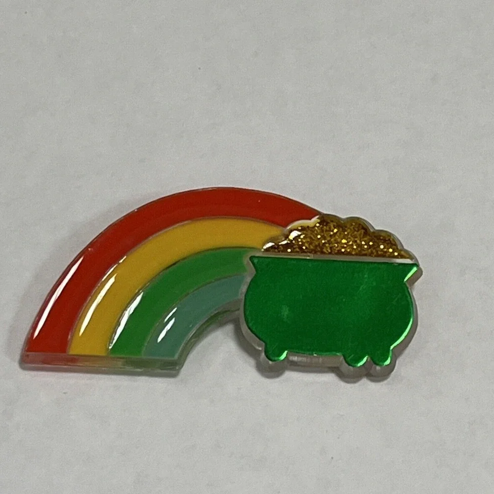 Hallmark Vintage St. Patrick's/St Patty's Collectible 3 Pins Clover Pot‎ Of Gold